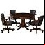 Cappuccino Finish with Optional Swivel Chairs
