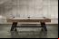 Brushed Walnut Finish with Metal Leg