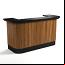 Matte Walnut / Black Cocktail Bar
