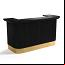 Matte Black / Brass Cocktail Bar