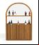 Matte Walnut Back Bar