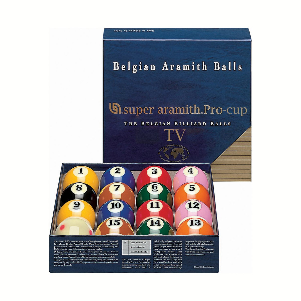 Aramith Pro Series TV Pool Ball Set Aramith Pro Series TV Pool Ball Set