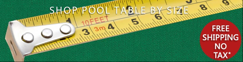 Shop Pool Table by Size